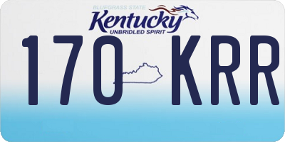 KY license plate 170KRR