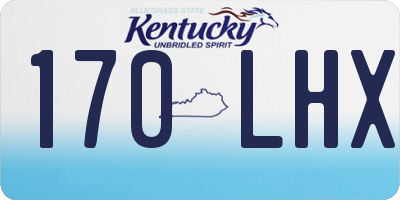 KY license plate 170LHX