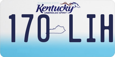 KY license plate 170LIH