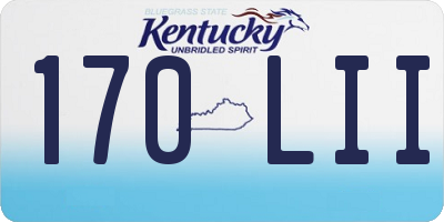 KY license plate 170LII