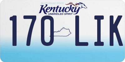 KY license plate 170LIK