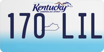 KY license plate 170LIL