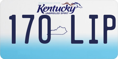 KY license plate 170LIP