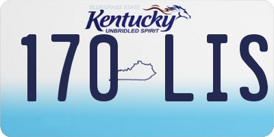 KY license plate 170LIS