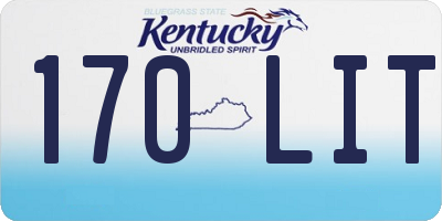 KY license plate 170LIT