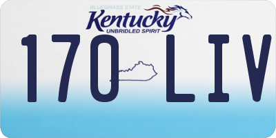 KY license plate 170LIV