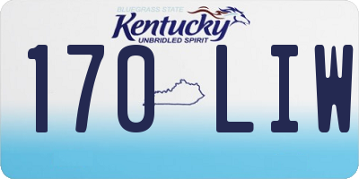 KY license plate 170LIW