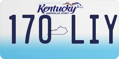 KY license plate 170LIY