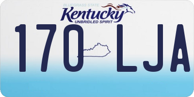 KY license plate 170LJA