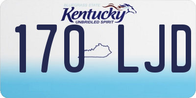 KY license plate 170LJD