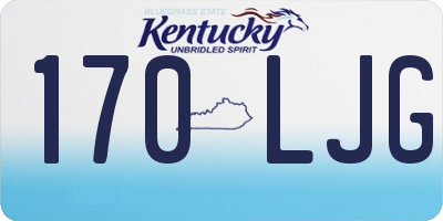 KY license plate 170LJG