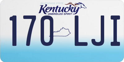 KY license plate 170LJI