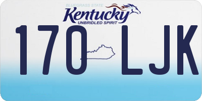 KY license plate 170LJK