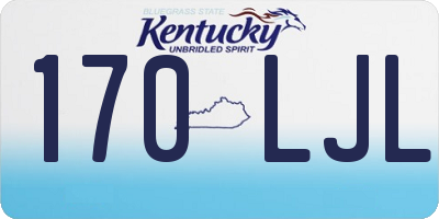 KY license plate 170LJL