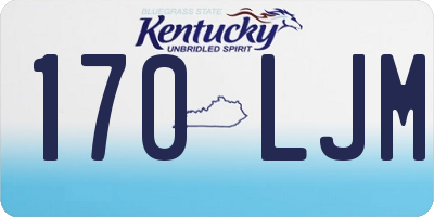 KY license plate 170LJM