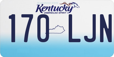 KY license plate 170LJN