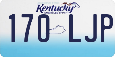 KY license plate 170LJP