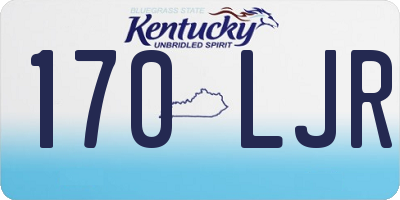 KY license plate 170LJR