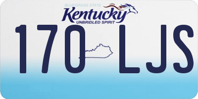 KY license plate 170LJS
