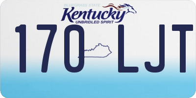 KY license plate 170LJT
