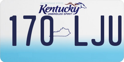 KY license plate 170LJU