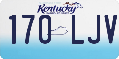 KY license plate 170LJV