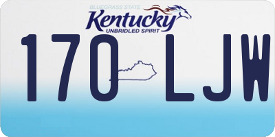 KY license plate 170LJW