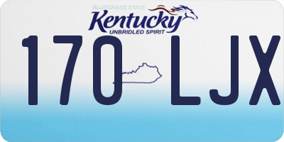 KY license plate 170LJX