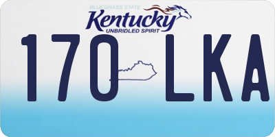 KY license plate 170LKA