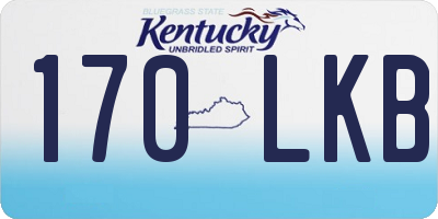 KY license plate 170LKB