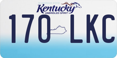 KY license plate 170LKC