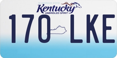 KY license plate 170LKE