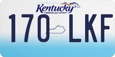 KY license plate 170LKF