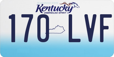 KY license plate 170LVF