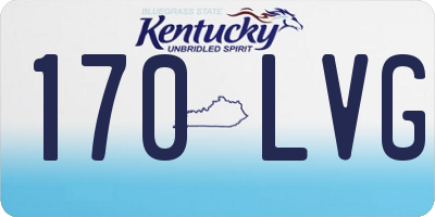 KY license plate 170LVG