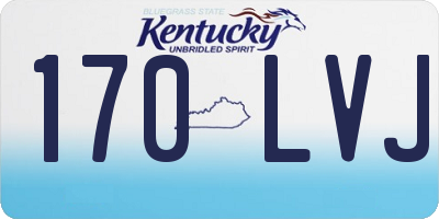 KY license plate 170LVJ