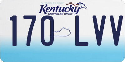 KY license plate 170LVV