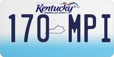KY license plate 170MPI