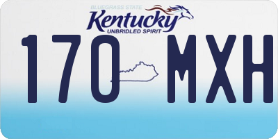 KY license plate 170MXH