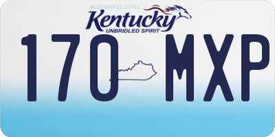 KY license plate 170MXP