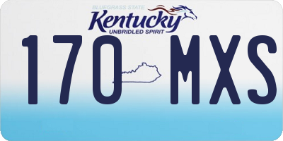KY license plate 170MXS