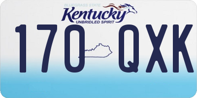 KY license plate 170QXK