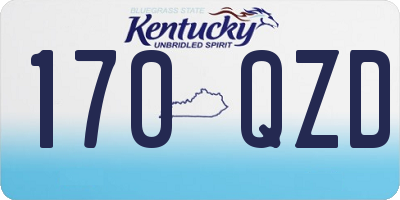 KY license plate 170QZD