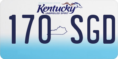 KY license plate 170SGD