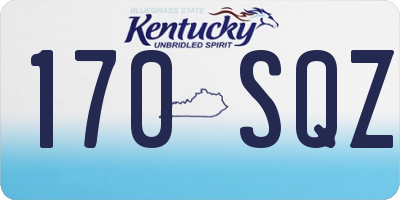 KY license plate 170SQZ