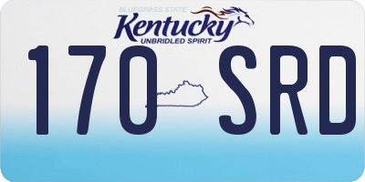 KY license plate 170SRD