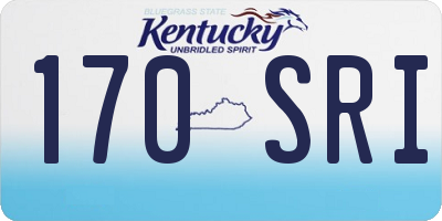 KY license plate 170SRI
