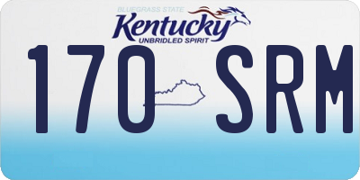KY license plate 170SRM