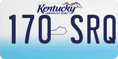 KY license plate 170SRQ