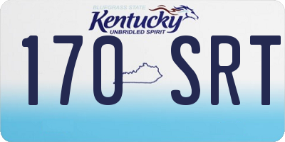 KY license plate 170SRT